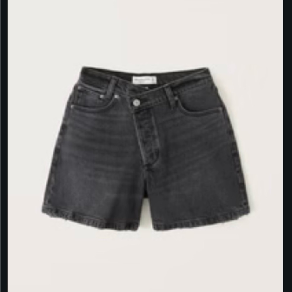 Abercrombie & Fitch Black Dad Short Curve Love